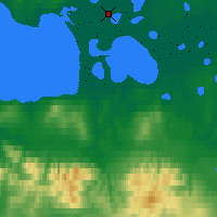 Nächste Vorhersageorte - Selawik - Karte