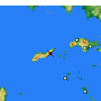 Nächste Vorhersageorte - Agios Kirykos - Karte