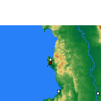 Nächste Vorhersageorte - Bahía Solano - Karte