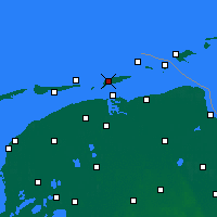 Nächste Vorhersageorte - Schiermonnikoog - Karte