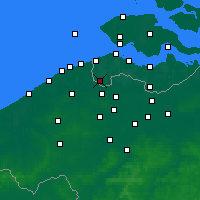 Nächste Vorhersageorte - Aardenburg - Karte