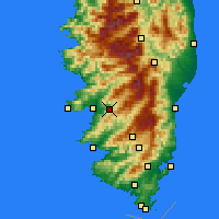 Nächste Vorhersageorte - Cauro - Karte
