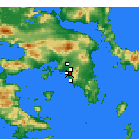 Nächste Vorhersageorte - Agios Dimitrios - Karte