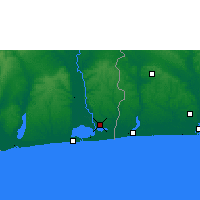 Nächste Vorhersageorte - Porto-Novo - Karte
