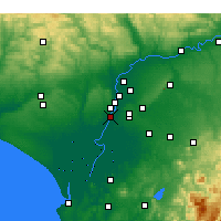 Nächste Vorhersageorte - Coria del Río - Karte
