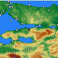 Nächste Vorhersageorte - Karamürsel - Karte
