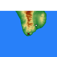 Nächste Vorhersageorte - Cabo San Lucas - Karte