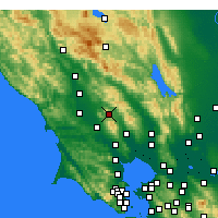 Nächste Vorhersageorte - Santa Rosa - Karte