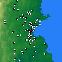 Nächste Vorhersageorte - Somerville - Karte