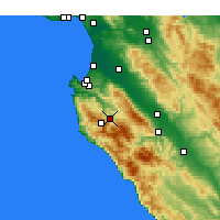 Nächste Vorhersageorte - Carmel Valley - Karte