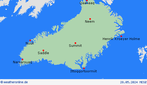  Grönland Europa Vorhersagekarten