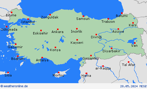  Türkei Europa Vorhersagekarten