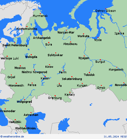 Russland Europa Vorhersagekarten