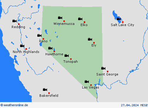 webcam Nevada Nordamerika Vorhersagekarten