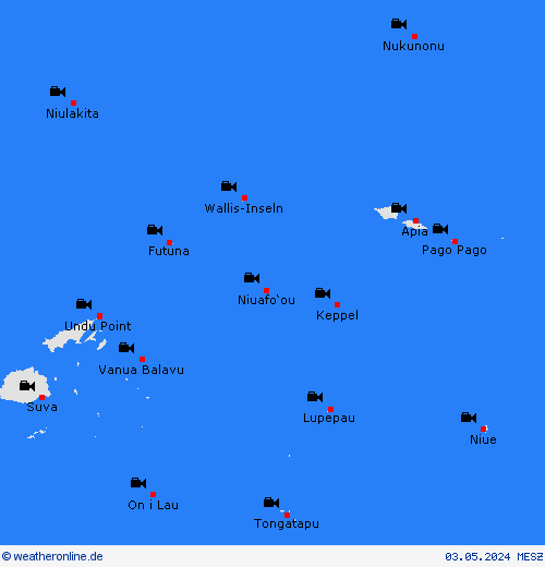 webcam Wallis und Futuna Ozeanien Vorhersagekarten