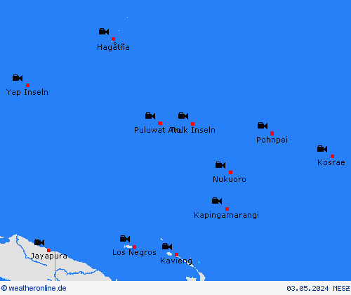 webcam Mikronesien Ozeanien Vorhersagekarten