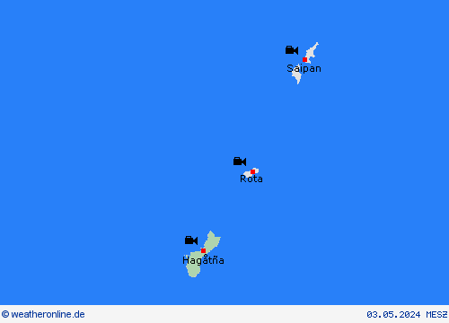webcam Guam Ozeanien Vorhersagekarten