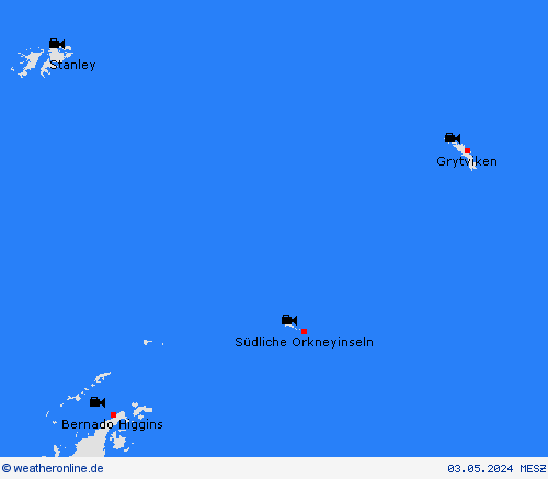 webcam Südliche Orkneyinseln Südamerika Vorhersagekarten