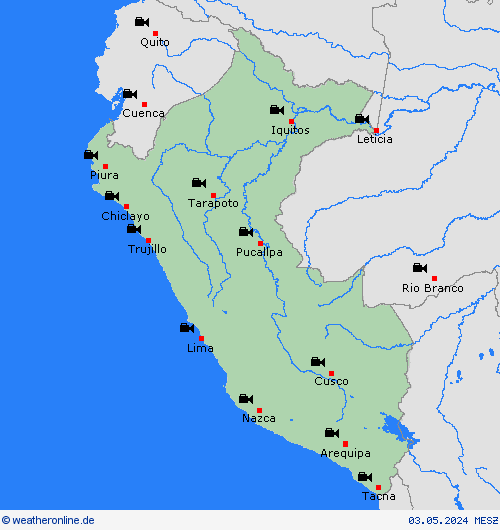 webcam Peru Südamerika Vorhersagekarten