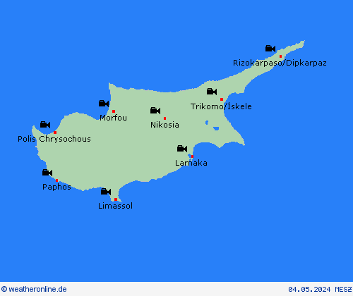 webcam Zypern Europa Vorhersagekarten