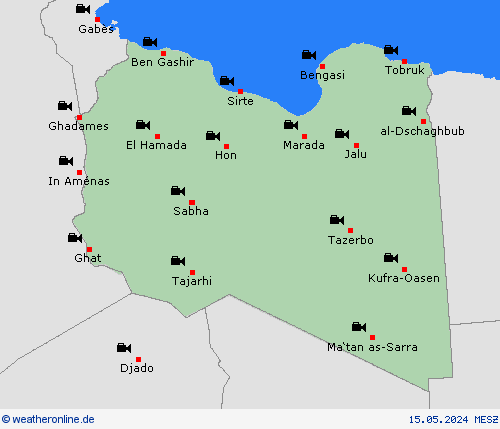 webcam Libyen Afrika Vorhersagekarten