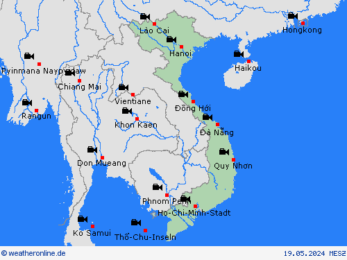 webcam Vietnam Asien Vorhersagekarten