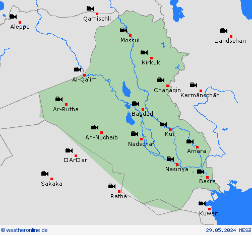 webcam Irak Asien Vorhersagekarten